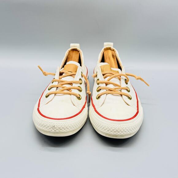 Converse Shoes Womens 7 White Chuck Taylor All Star Shoreline Low Top Sneakers - Picture 3 of 12